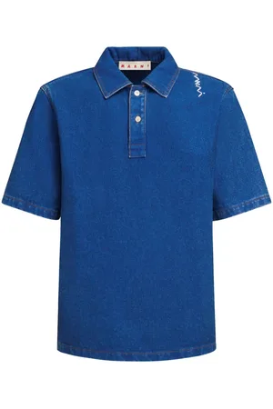 Marni Embroidered denim polo