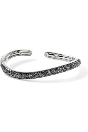 John Hardy Surf Hinged diamond cuff bracelet