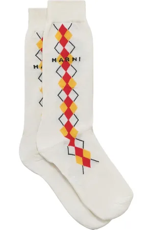 Marni Intarsia-knit logo socks