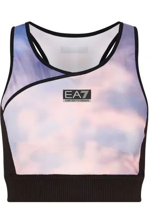 EA7 Logo-print compression top