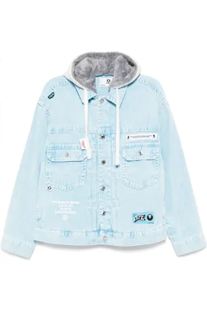 A Bathing Ape Moonface-logo hooded jacket