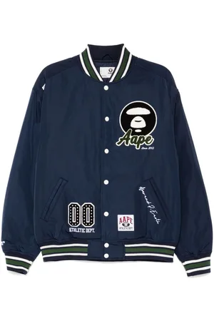 A Bathing Ape Moonface-logo bomber jacket