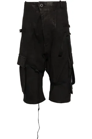 11 BY BORIS BIDJAN SABERI Stonewashed cargo track shorts