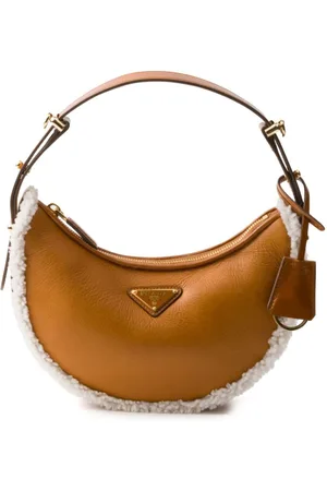 Prada Small shearling shoulder bag