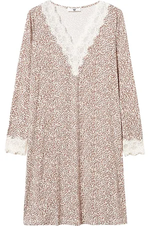 Twin-Set Printed lace nightdress
