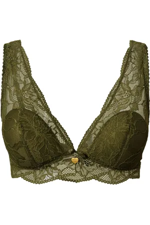 Twin-Set Triangle-cup lace bralette