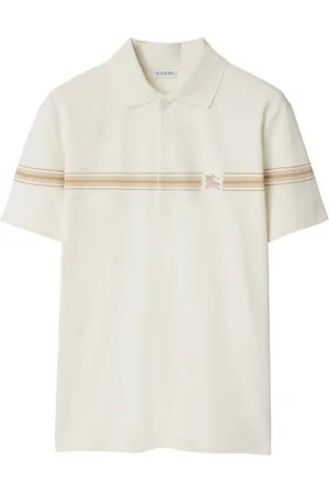 Burberry Striped cotton polo shirt