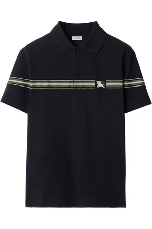 Burberry Striped cotton polo shirt
