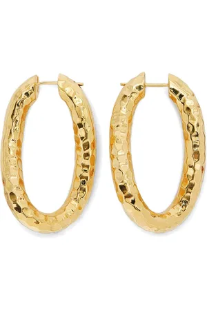 Jil Sander Hammered hoop earrings