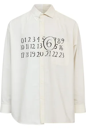 Maison Margiela Asymmetric cotton shirt