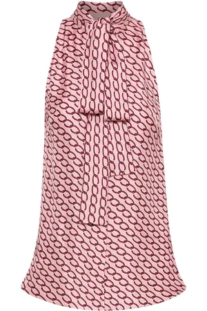 Oscar de la Renta Small Oscar chain-link sleeveless blouse