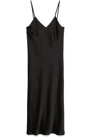 Norma Kamali Bias-cut slip midi dress