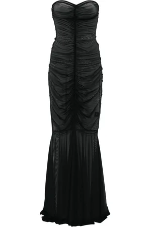 Norma Kamali Strapless fishtail gown