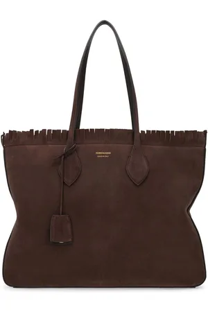 Salvatore Ferragamo Medium suede tote bag