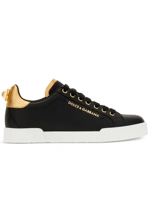 Dolce & Gabbana Portofino logo-tag leather sneakers