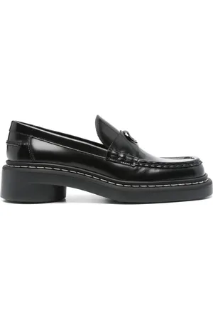 Marine Serre 50mm leather loafers