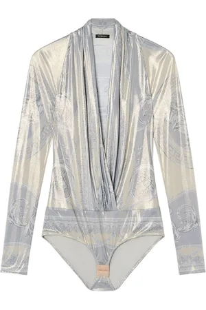 VERSACE La Coupe des Dieux draped bodysuit