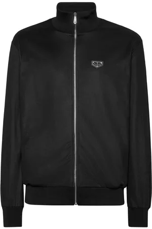 Philipp Plein Logo patch zipped jacket