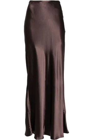 Acler Hale wood maxi skirt