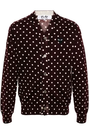 Comme des Garçons Polka-dot wool cardigan