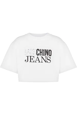 Moschino Logo-print cropped T-shirt