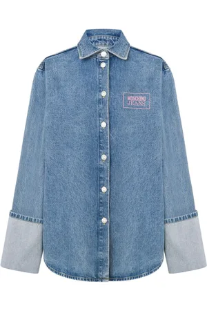 Moschino Logo-print denim shirt
