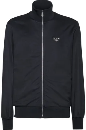 Philipp Plein Logo patch zipped jacket