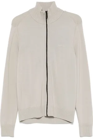 HUGO BOSS Logo-embroidered cardigan