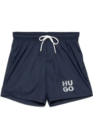 HUGO BOSS Logo print swim shorts