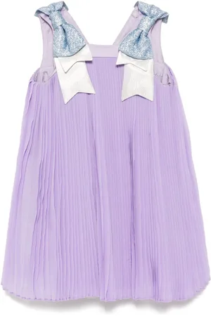 HUCKLEBONES LONDON Pleated trapeze dress