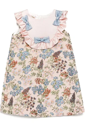 HUCKLEBONES LONDON Ruffle bib shift dress