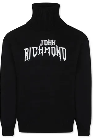 John Richmond Logo-jacquard sweater