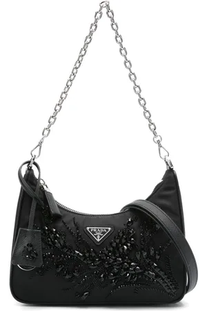 Prada Crystal-embellished shoulder bag