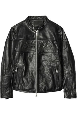 Purple Brand Logo-embroidered jacket