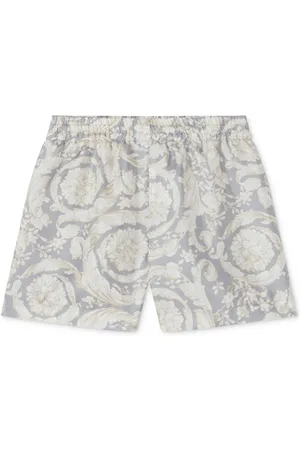 VERSACE Barocco-print silk shorts