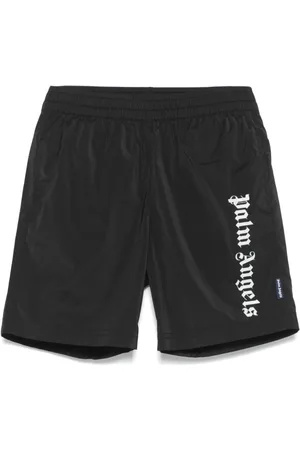 Palm Angels Logo-print swim shorts