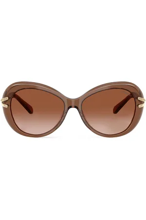 Swarovski Crystal-embellished transparent sunglasses