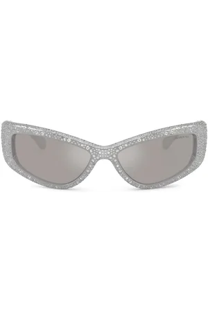 Swarovski Crystal-embellished rectangle sunglasses