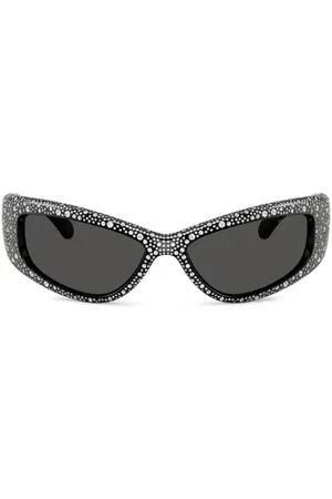Swarovski Crystal-embellished rectangle sunglasses