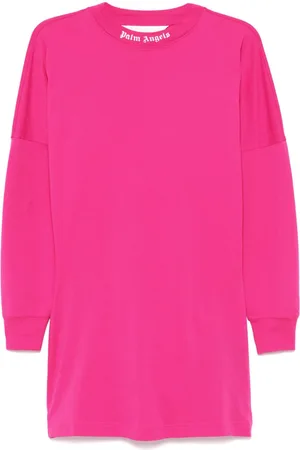 Palm Angels Curved-logo mini dress