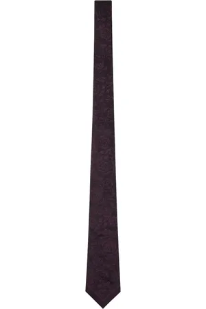 VERSACE Barocco-jacquard silk tie