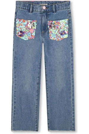 Billieblush Sequin-embellished jeans