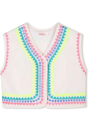 Billieblush Embroidered-motif waistcoat