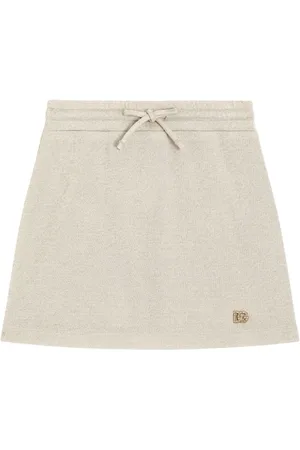 Dolce & Gabbana Logo-appliqu?? lurex skirt