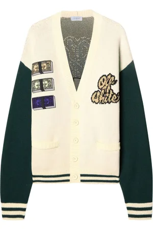 OFF-WHITE Crystal Cash varsity cardigan