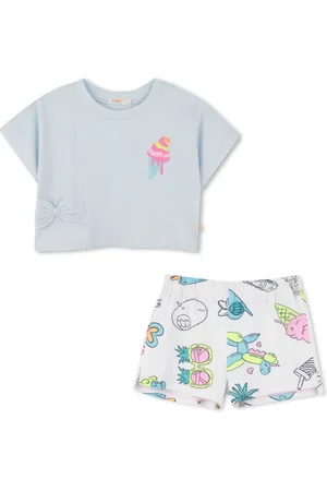 Billieblush Graphic-print shorts set