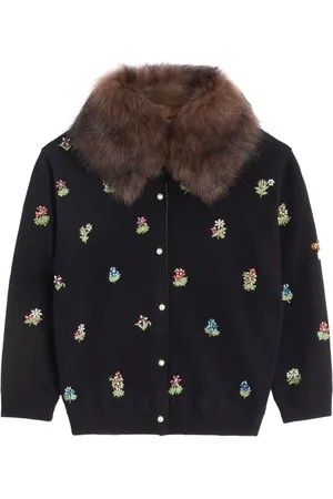 VALENTINO GARAVANI Embroidered wool cardigan