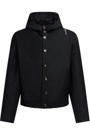 Marni Logo-embroidered hooded jacket