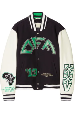 OFF-WHITE Logo-appliqu?? bomber jacket