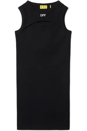 OFF-WHITE Off-stamp ribbed dress